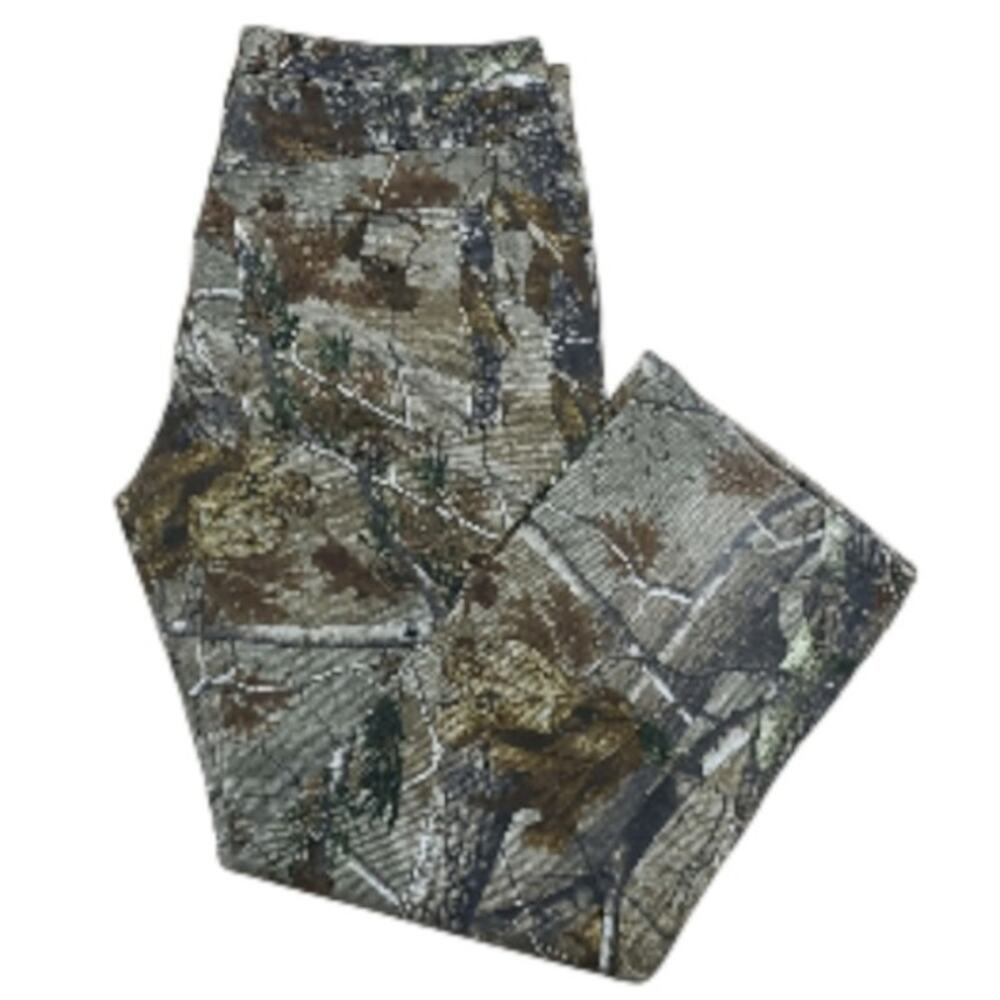 Realtree Camo Jeans Men's 38x32 Fits 37x30 Reinforced Knee Rugged Hunting Jeans